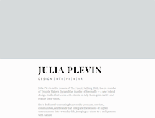 Tablet Screenshot of juliaplevin.com